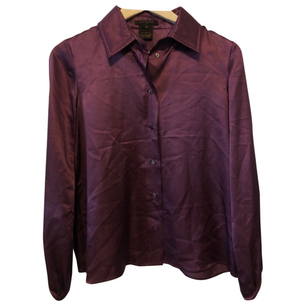 Louis Vuitton PURPLE SILK SHIRT